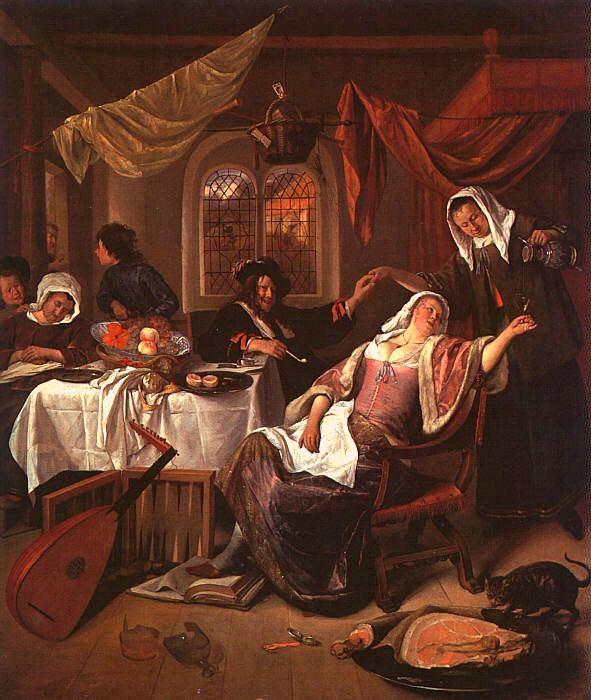 Jan Steen The Dissolute Household Germany oil painting art
